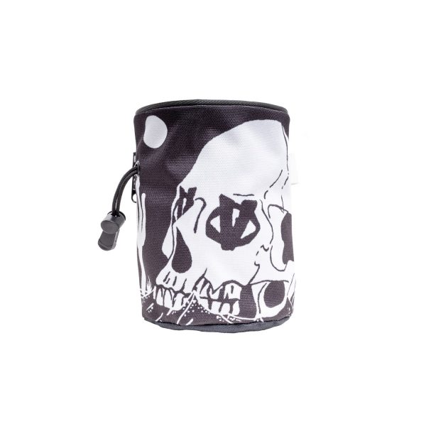 Evolv Graphics Chalk Bag Skull Black