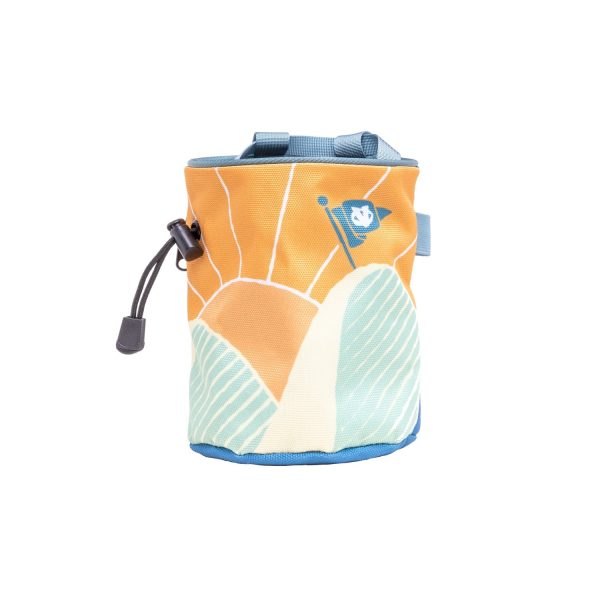 Evolv Graphics Chalk Bag Sunrise White